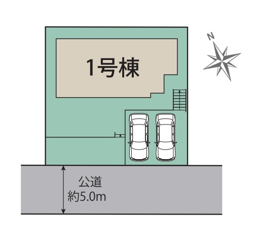 【区画図】 | 福岡市東区香椎台2丁目　1号棟（全1棟）【仲介手数料無料・0円】 | 区画図です。1号棟