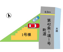 志免町南里３丁目１期　１号棟の区画図