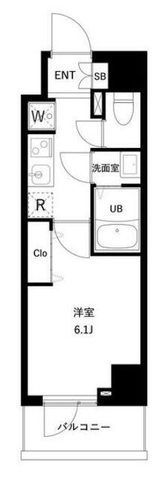 市川市南行徳３丁目の賃貸マンションの間取り