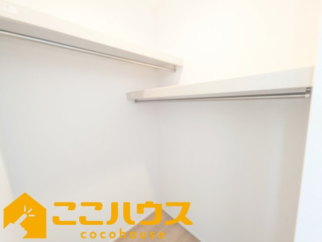 うるま市西原　新築戸建て　全4棟　4号棟の収納|大容量のウォークインクローゼット