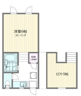 メゾンダルブルの間取り|間取りです。