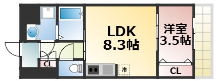 【間取り】 | ファーストフィオーレ玉造グレイス　仲介手数料無料