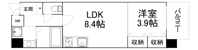 【間取り】 | オルフェア上本町Ⅶ番館