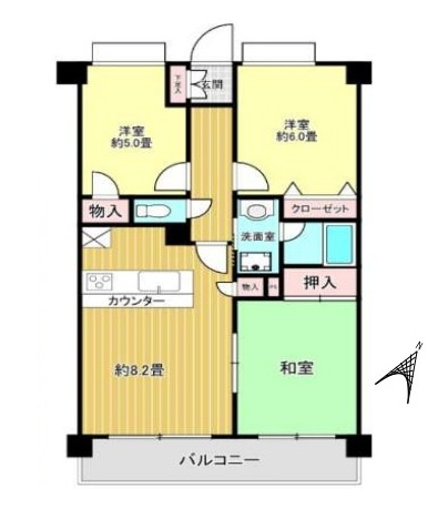 ライオンズプラザ伊勢佐木モールの間取り