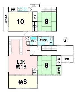 【間取り】 | 生駒郡平群町椿台2丁目