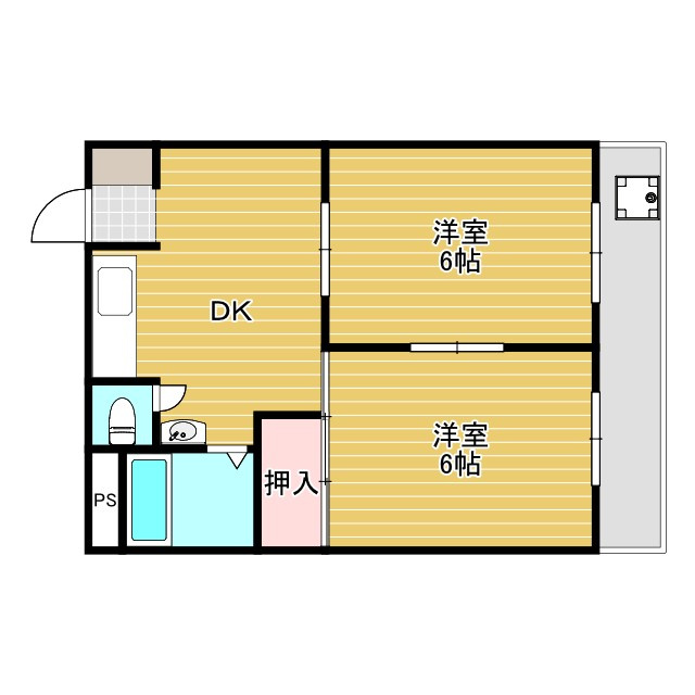 エリータ桃山台Ⅱの間取り