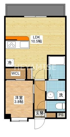 ニューステーションホテルレジデンスの間取り