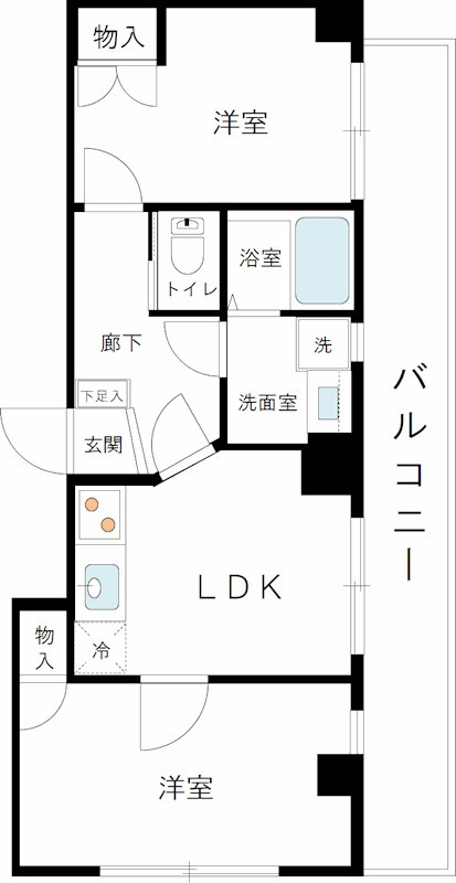ペリグリンアパートメントの間取り