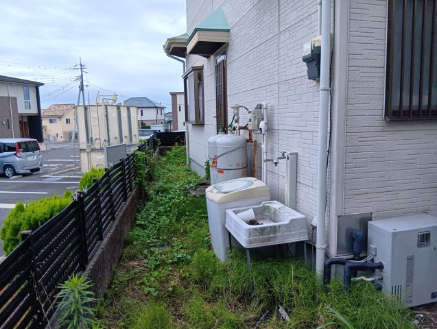 売中古戸建　富士市三ツ沢の外観|専用庭があります。ガーデニングや家庭菜園が楽しめます。