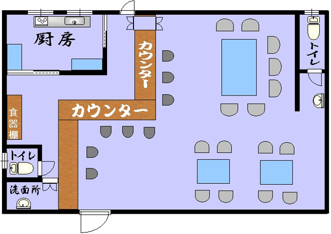【間取り】 | ヤマハ前売テナント | 【入居中】1F間取り