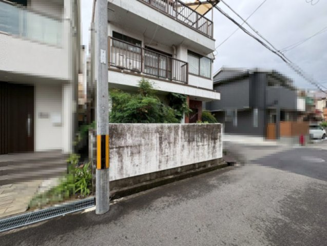 【商談中】向日市寺戸町渋川　　の前面道路含む現地写真|平坦地につき、車の運転が苦手な方も安心です！