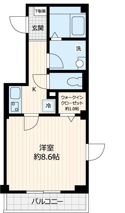 メゾン・ド・ボヌールの間取り|間取りです。