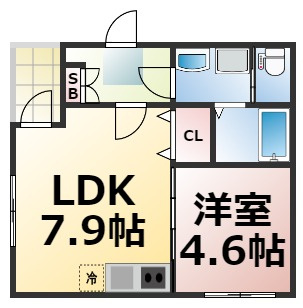 【間取り】 | エスポワール林寺　仲介手数料無料