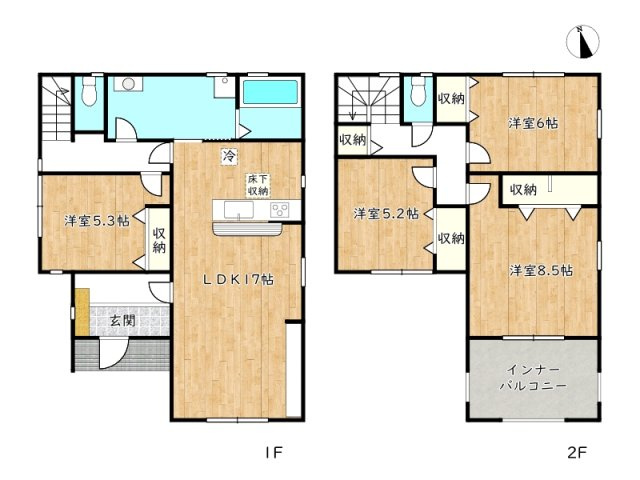 【間取り】 | 姫路市伊伝居2期／全2棟