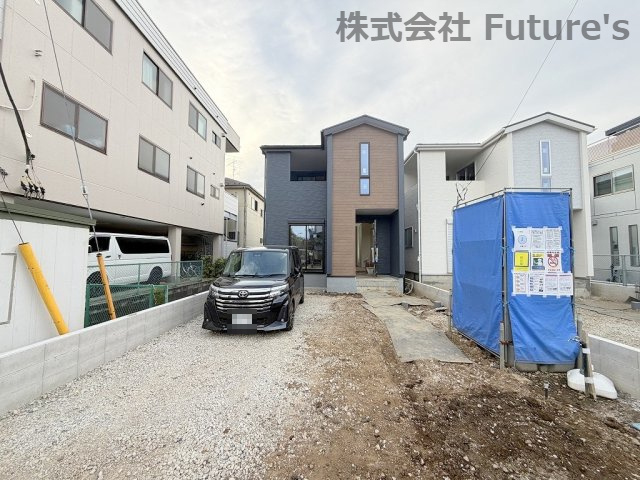 三郷市東町　新築戸建　全2棟　1号棟の外観|現地の写真になります。