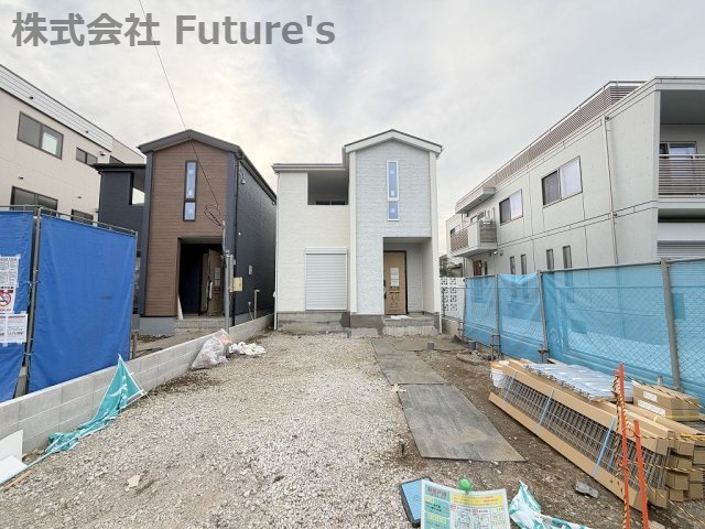 三郷市東町　新築戸建　全2棟　1号棟の外観|現地の写真になります。
