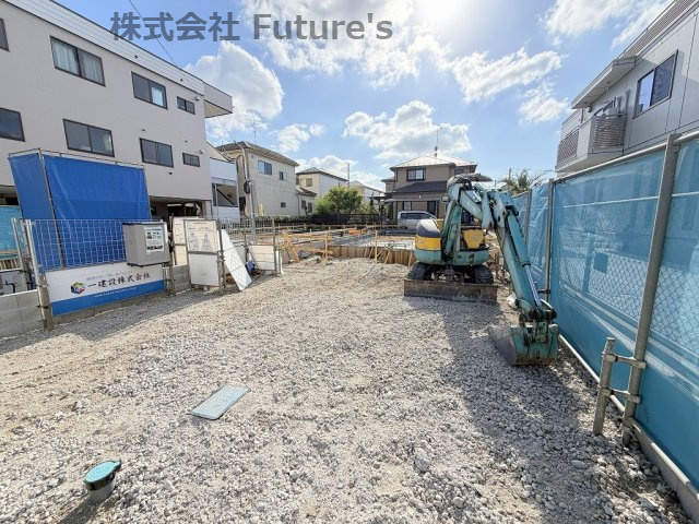 三郷市東町　新築戸建　全2棟　1号棟の外観|現地の写真になります。