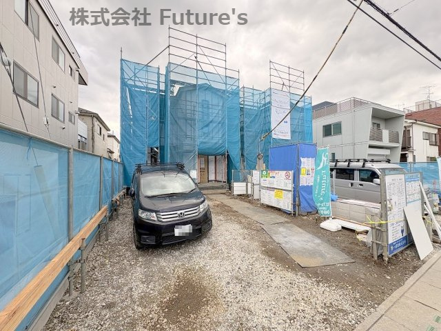 三郷市東町　新築戸建　全2棟　1号棟の外観|現地の写真になります。