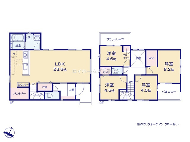 【間取り】 | 豊田市平戸橋町14-3『仲介料無料』新築戸建て | 1号棟