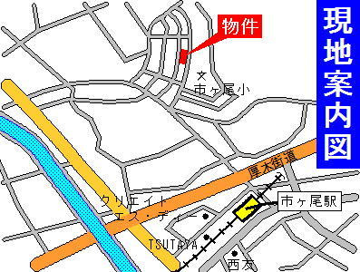 ＭＡＩＳＯＮ ｄｅ ＷＡＴＡＹＡの地図|閑静な住宅地です