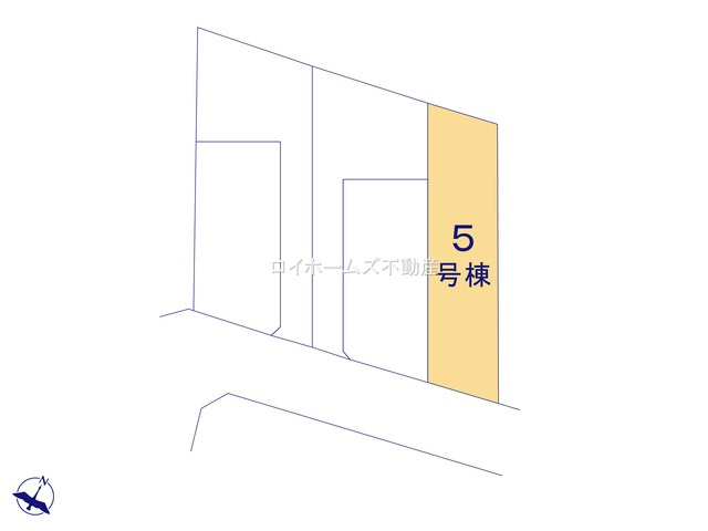 【区画図】 | 豊田市平戸橋町14-3『仲介料無料』新築戸建て | 5号棟