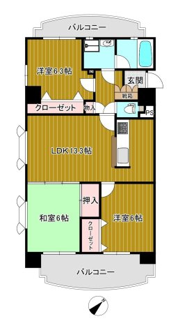 アメニティ高宮の間取り