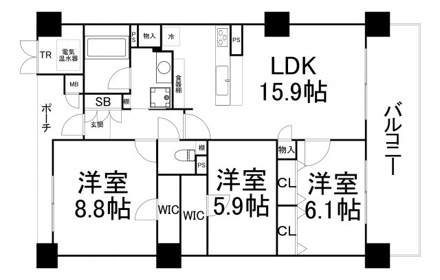 【間取り】 | ロイヤルパークス桃坂