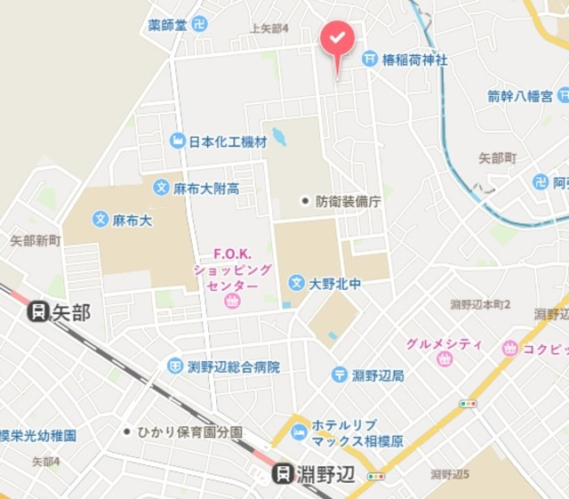 上原メゾンの地図