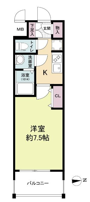 プライムアーバン南森町の間取り