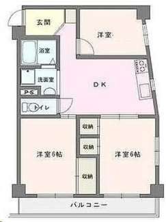 【間取り】 | ロイヤルハイツ吉岡Ｂ | 間取りです。