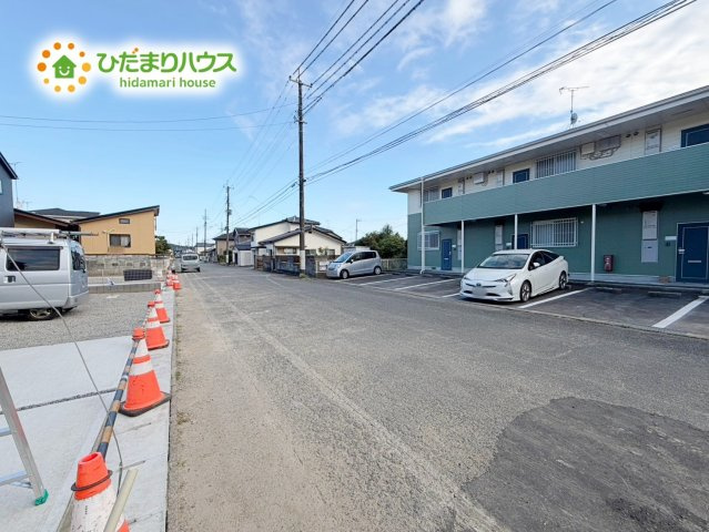 いわき市平下平窪第12　新築戸建　2号棟の前面道路含む現地写真|小学校が近く、お子様の通学も安心ですね☆彡