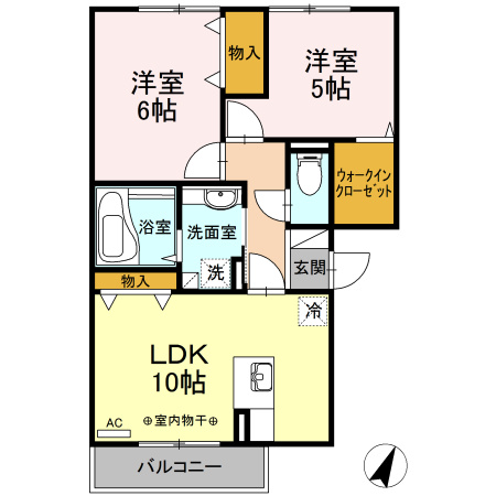 ウェルデンス東林間の間取り