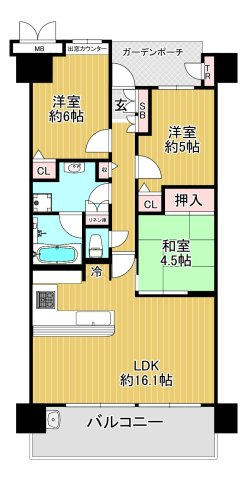 キャステージパーク4番街の間取り