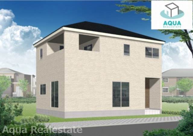 仲多度郡多度津町大字南鴨の新築一戸建の前面道路含む現地写真|外観パースです