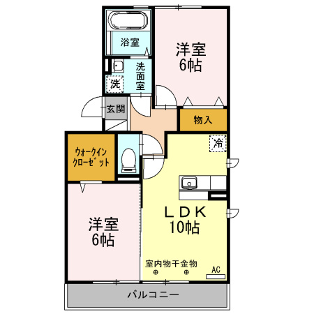ソシアAの間取り