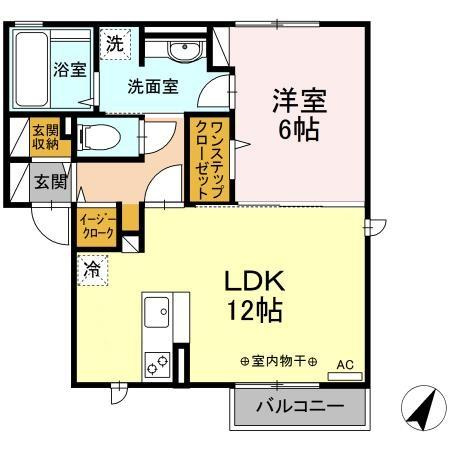グリッター ヴィヴィ　Ｂの間取り