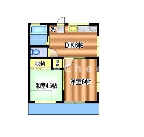 【間取り】 | ハイツ松桂