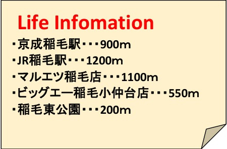 千葉市稲毛区稲毛東６丁目の周辺