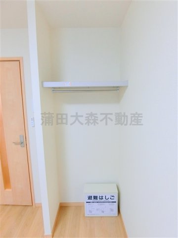 パルティーレ蒲田の収納|収納　オープンクローゼット