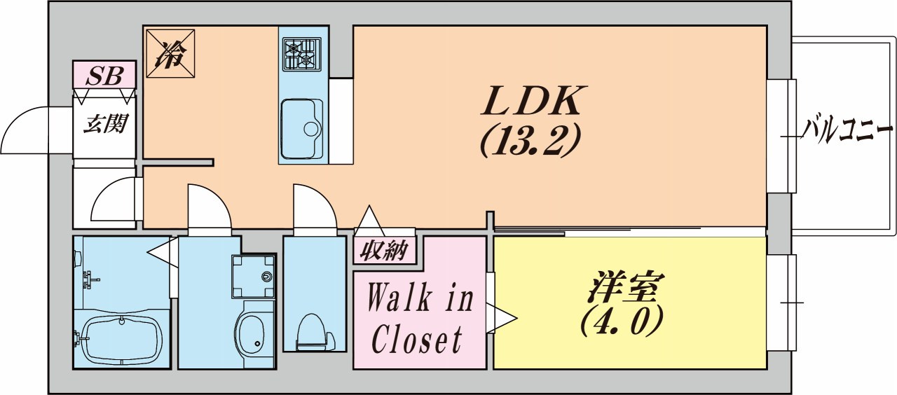ラフォーレ名倉の間取り