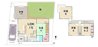 【間取り】 | 右京区常盤神田町