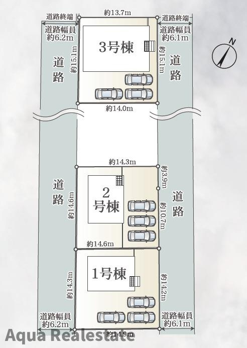 仲多度郡多度津町大字南鴨の新築一戸建の区画図