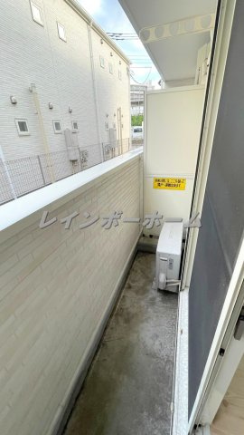セレステ柳瀬川3号棟のバルコニー