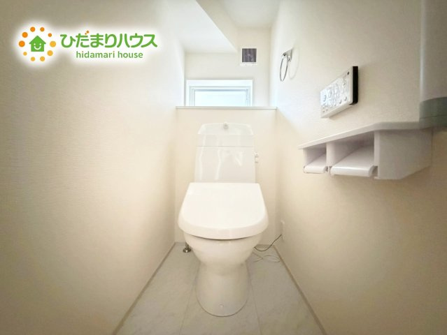 いわき市錦町江栗1丁目第2　新築戸建　1号棟のトイレ|トイレは1F、2F共に完備！取り合いになることがありませんね(^^)/
