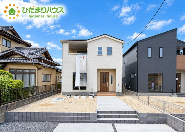 いわき市錦町江栗1丁目第2　新築戸建　1号棟の外観|是非一度、ご家族そろってご内覧ください♪