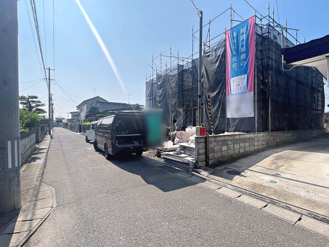 新築戸建・新築建売　福島市南沢又東谷地　北沢又小・信陵中の前面道路含む現地写真