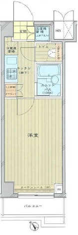 ルーブル上池台弐番館　２０４号室の間取り|間取り