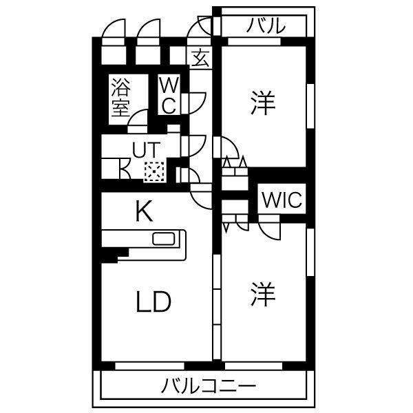 フェリーチェⅡの間取り