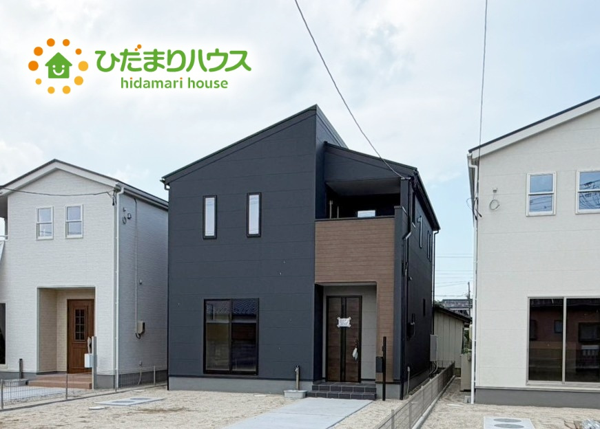 いわき市錦町江栗1丁目第2　新築戸建　2号棟の外観|是非一度、ご家族そろってご内覧ください♪