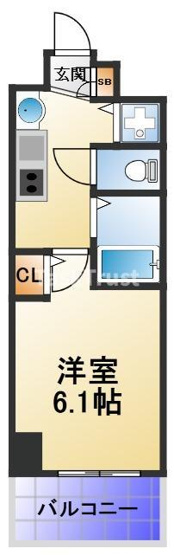 【間取り】 | プレサンス大阪城公園パークプレイス